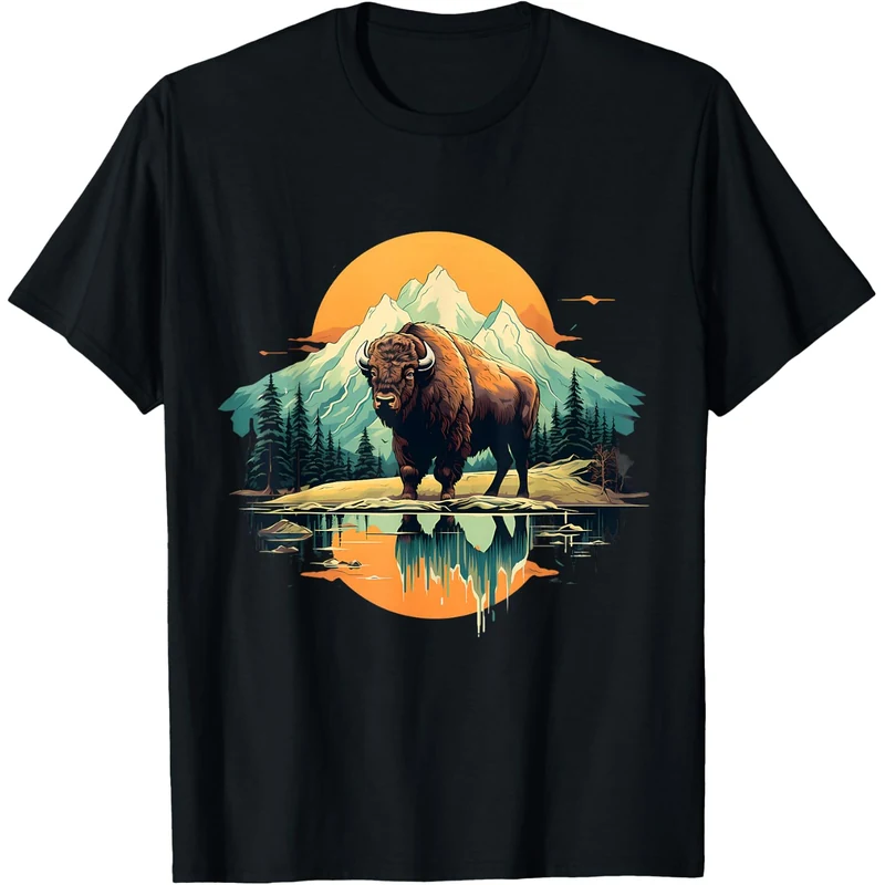 Buffalo Savanna Colorful Wildlife Tee Buffalo Bisons Jersey sports jerseys